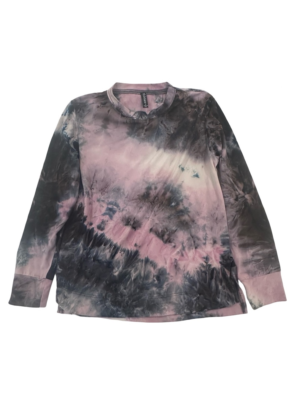 EUC Pixie Lane Girls 8 Tie-Dye Long Sleeve Tee - Purple & Black